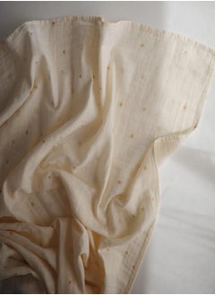 mushie Muslin Baby Swaddle Blanket | 100% Organic Cotton (Sun)