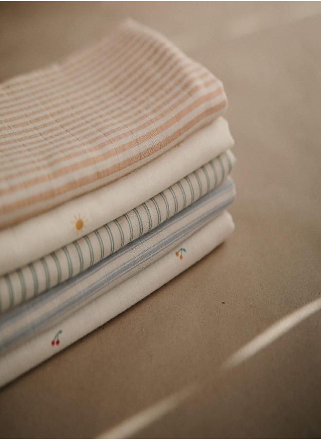 mushie - mushie Muslin Baby Swaddle Blanket | 100% Organic Cotton (Sun) - Image 1