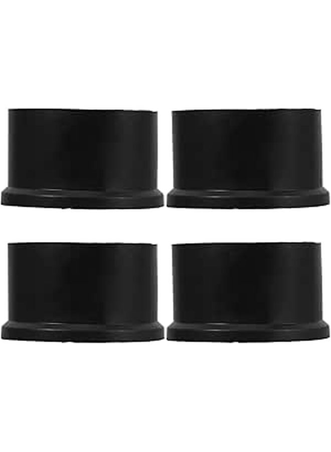 4Pcs Round Rubber Non Slip Chair Leg Caps Floor Protectors For Hardwood Furniture - Image 1