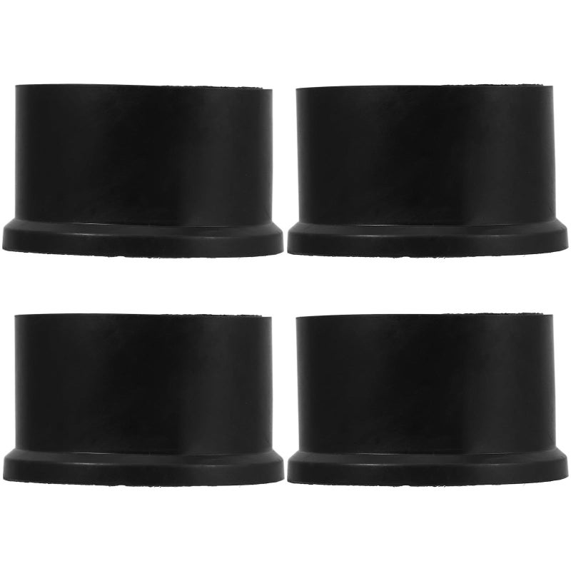 4Pcs Round Rubber Non Slip Chair Leg Caps Floor Protectors For Hardwood Furniture - Image 2