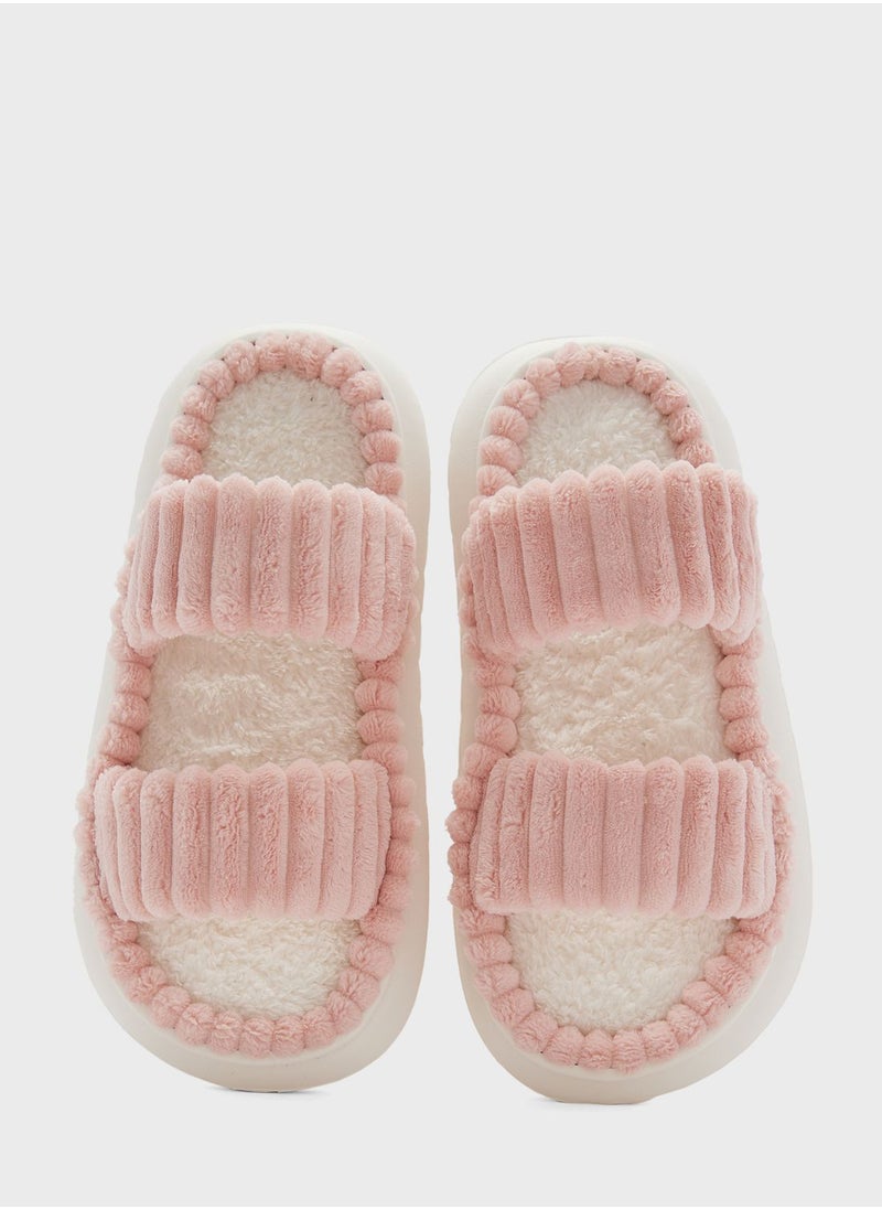Ginger - Chunky Doube Strap Slipper Slide - Image 1