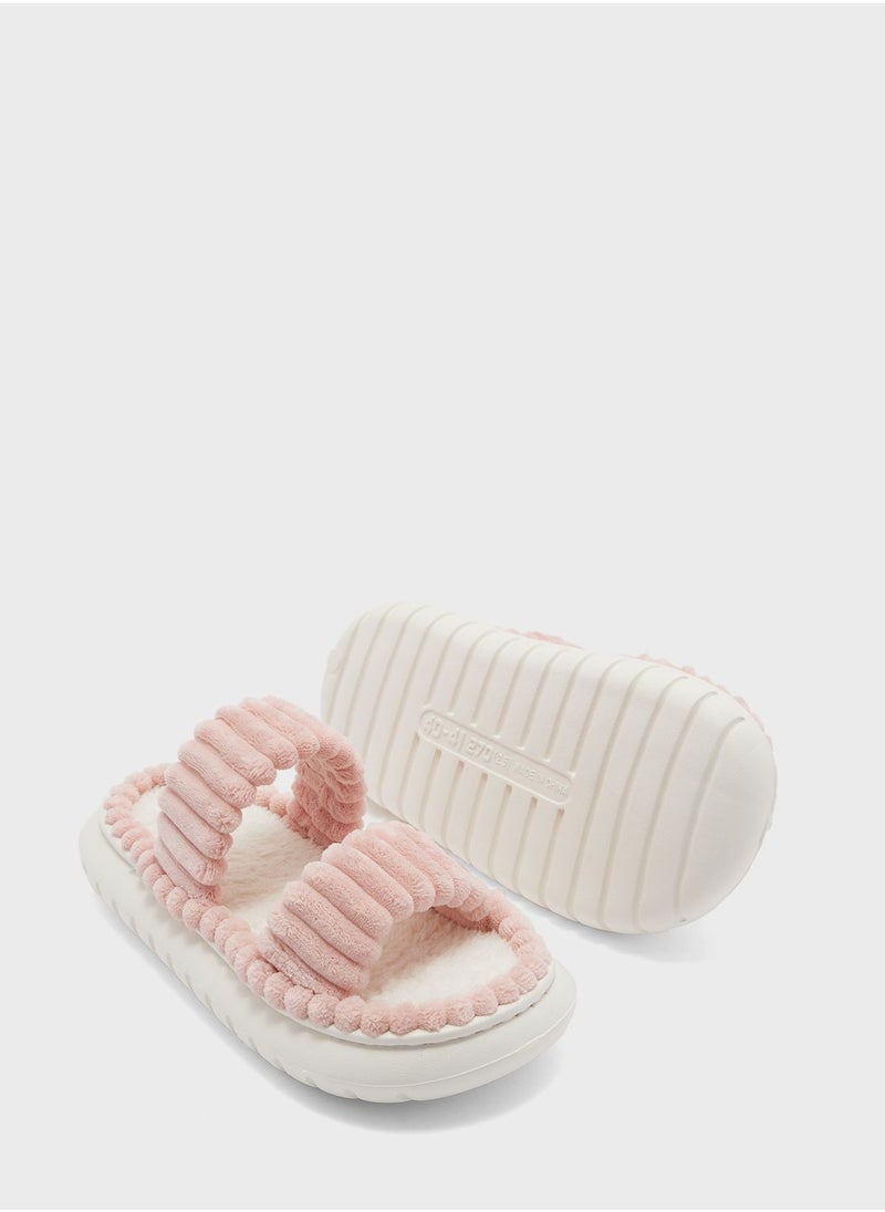 Ginger - Chunky Doube Strap Slipper Slide - Image 1