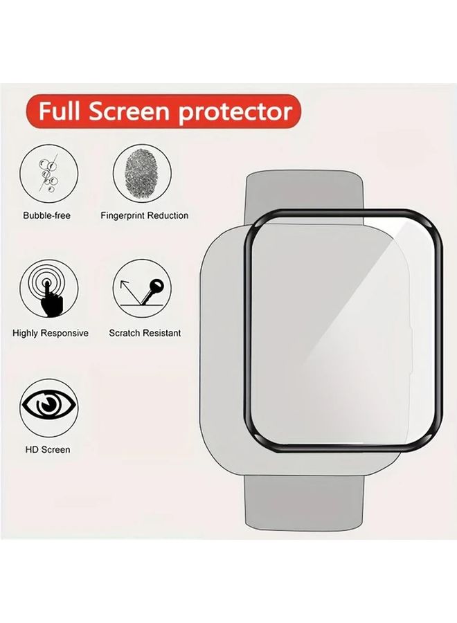قطعتان من واقي الشاشة عالي الوضوح ثلاثي الأبعاد المنحني لأجهزة Amazfit Pop 3R وBip5 وBip 3 Pro وGTR2E وGTR3 وGTS 3 و4 و4Mini - Image 1