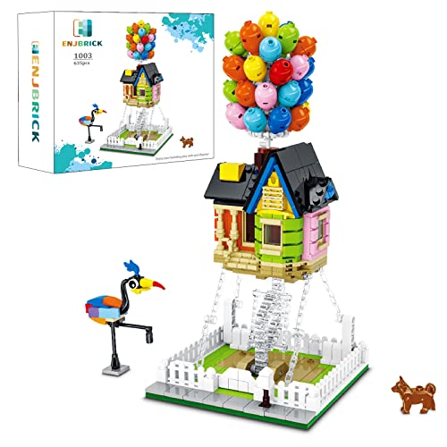 ENJBRICK Up Balloon House Building Kit for Kids 8-14 Yrs, 635 Pcs, Creative Building Block Set, Tensegrity Sculptures - Image 1