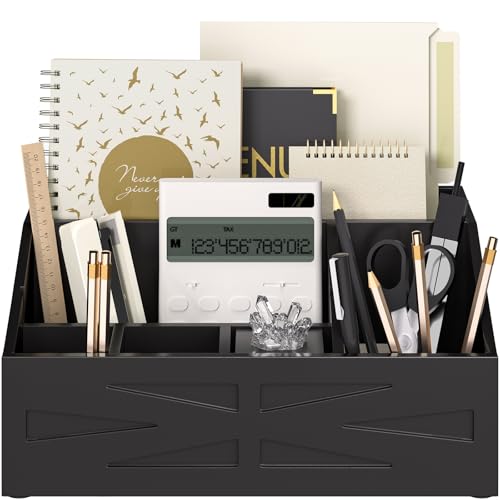 BELO VALE Large Mail Organizer Countertop,Farmhouse Desk and Kitchen Countertop Storage, Letter Sorter, Desk Mail and Bill Organizer, Desktop File and Paper Holder - Image 1