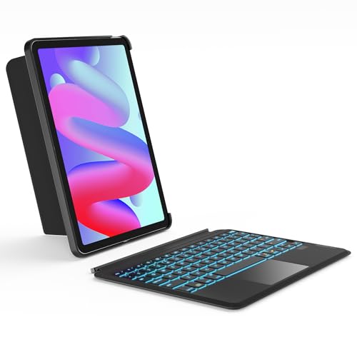 Inateck for iPad Pro 11 inch Case with Keyboard Compatible with iPad Air 654iPad Pro 11 4321 Detachable iPad Keyboard Case with 7Color Backlight and Touchpad KB04111 Black - Image 1