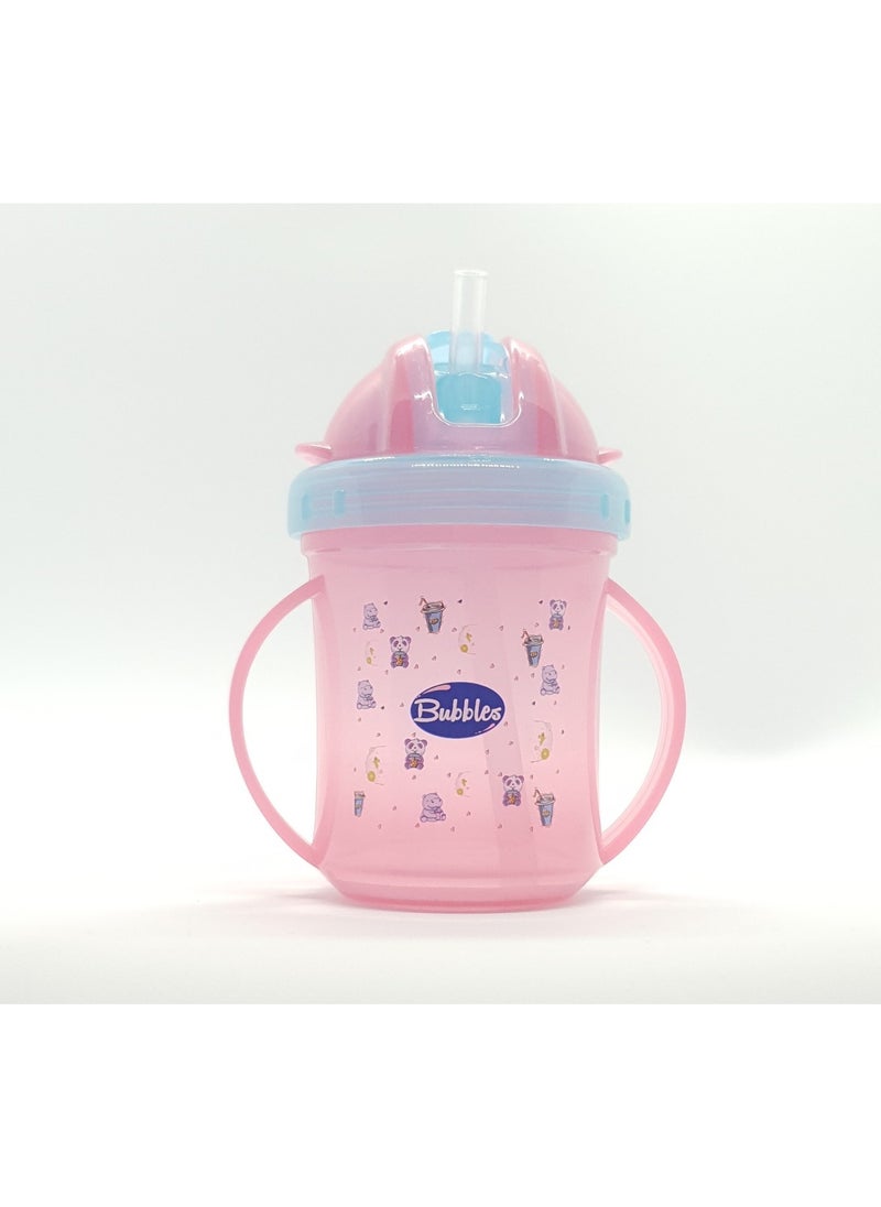 Bubbles Baby Cup with Silicone Straw Pink - pzsku/ZE61FD66231C3295D3B61Z/45/_/1695034447/dd1260a9-e66c-43b4-be99-72ba6c37a789