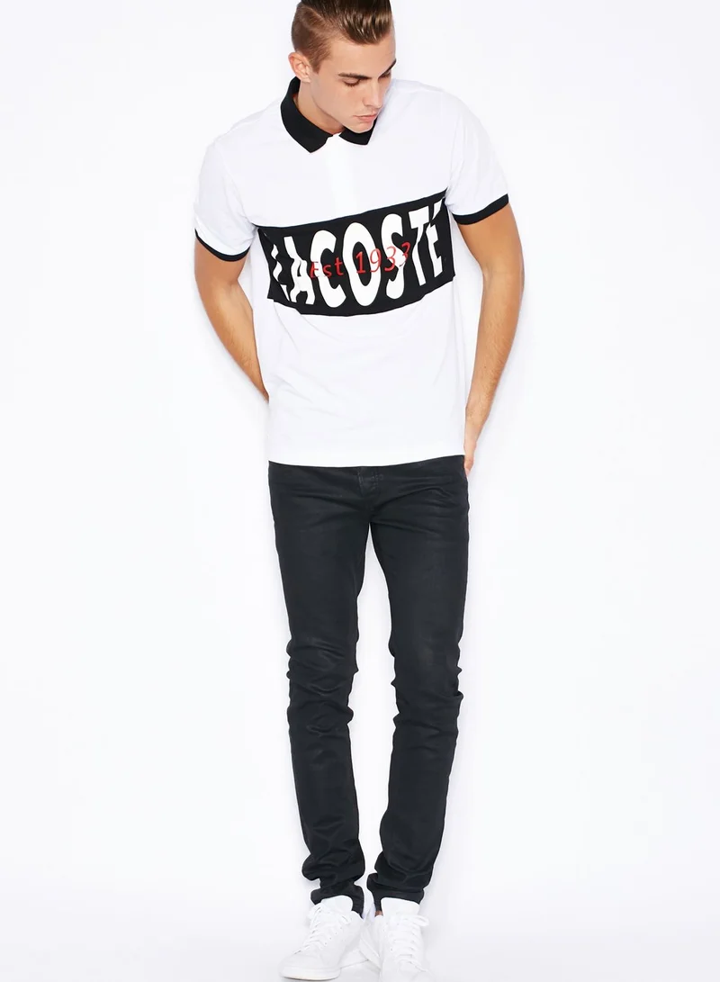 LACOSTE Light Wight Printed Polo