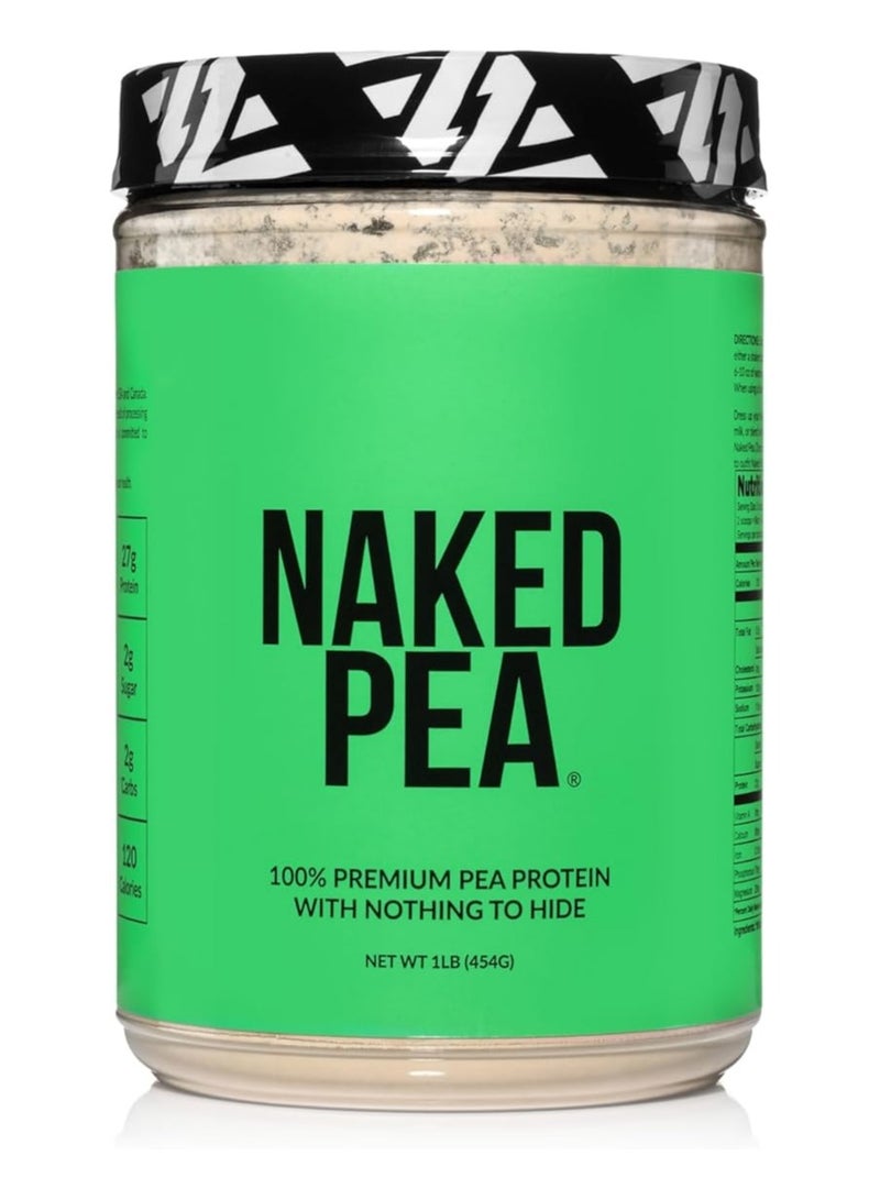 NAKED nutrition Pea Protein Isolate - Plant Based, Vegetarian & Vegan Protein. Easy to Digest, Non-GMO, No Lactose, No Soy and Gluten Free - 15 Servings - Image 1