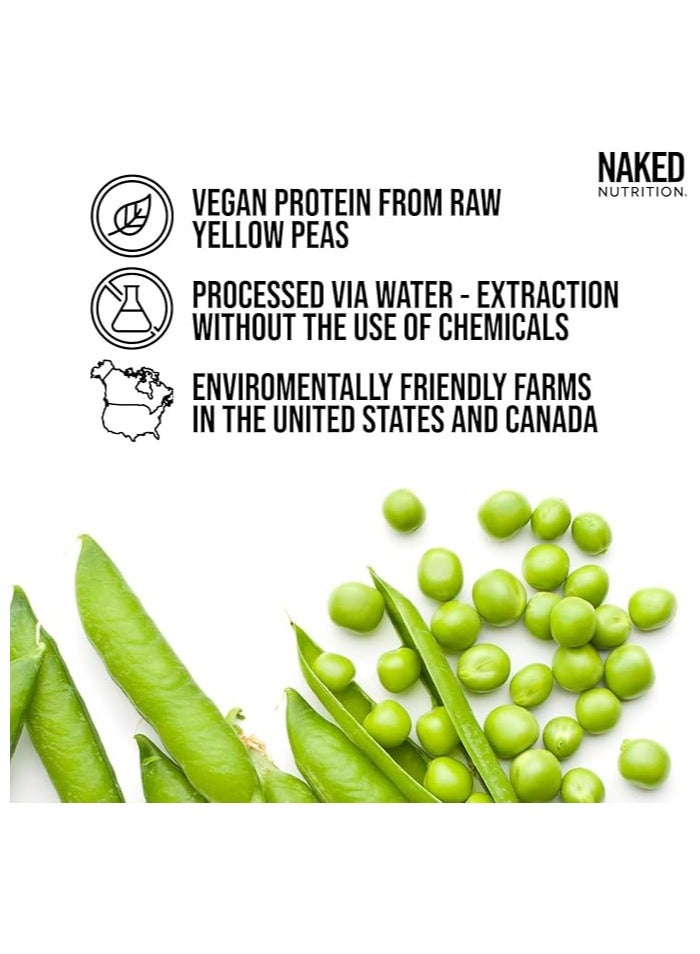 NAKED nutrition Pea Protein Isolate - Plant Based, Vegetarian & Vegan Protein. Easy to Digest, Non-GMO, No Lactose, No Soy and Gluten Free - 15 Servings - Image 2