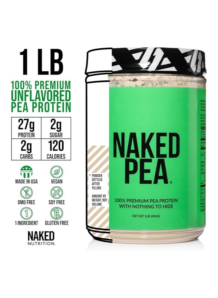 NAKED nutrition Pea Protein Isolate - Plant Based, Vegetarian & Vegan Protein. Easy to Digest, Non-GMO, No Lactose, No Soy and Gluten Free - 15 Servings - Image 3