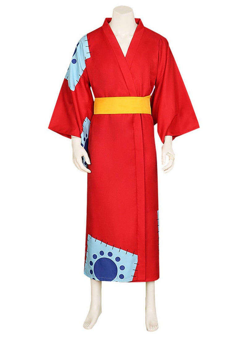 One Piece Wano Country cos Luffy cosplay Japanese kimono costume - Image 1