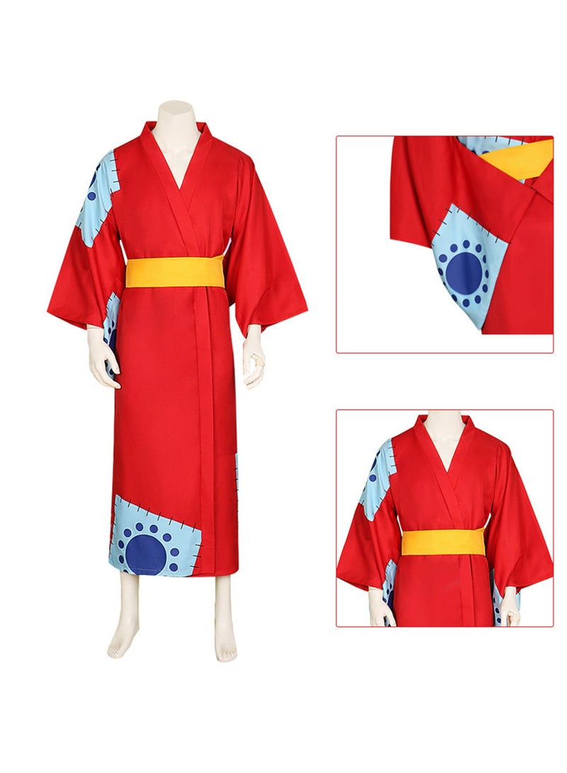 One Piece Wano Country cos Luffy cosplay Japanese kimono costume - Image 3