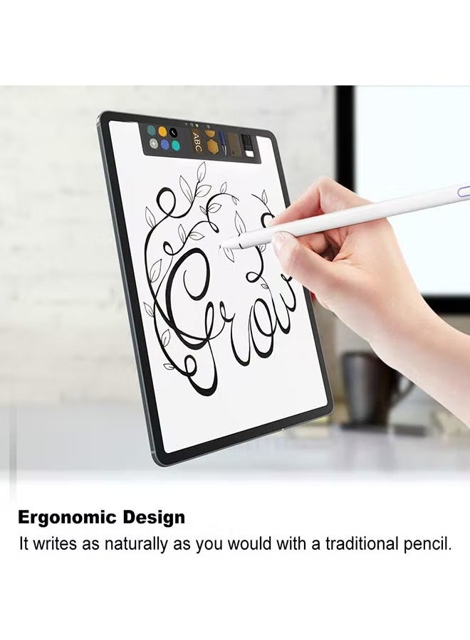 Universal Stylus Pen White, Active Stylus Pen for Touch Screens, 1.5mm Metal Fine Point High Sensitivity Digital Stylus Pen Compatible with iPad, Android Tablet and Other Touch Screens - White - Image 4