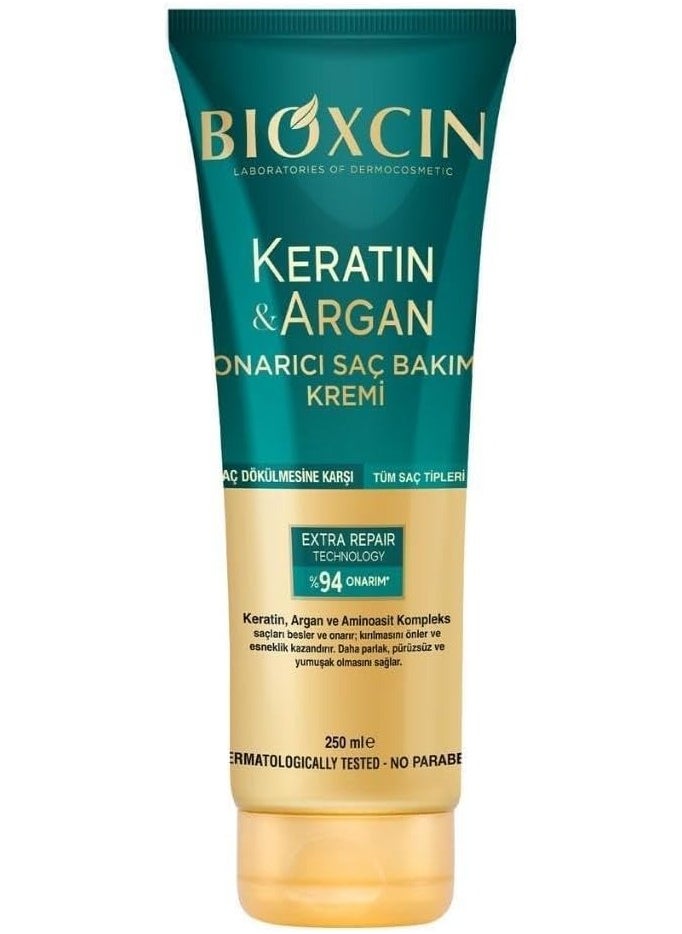 BIOXCIN - Bioxcin Keratin Argan Repair Hair Care Conditioner for Worn and Damaged Hair 250 ml - Image 1