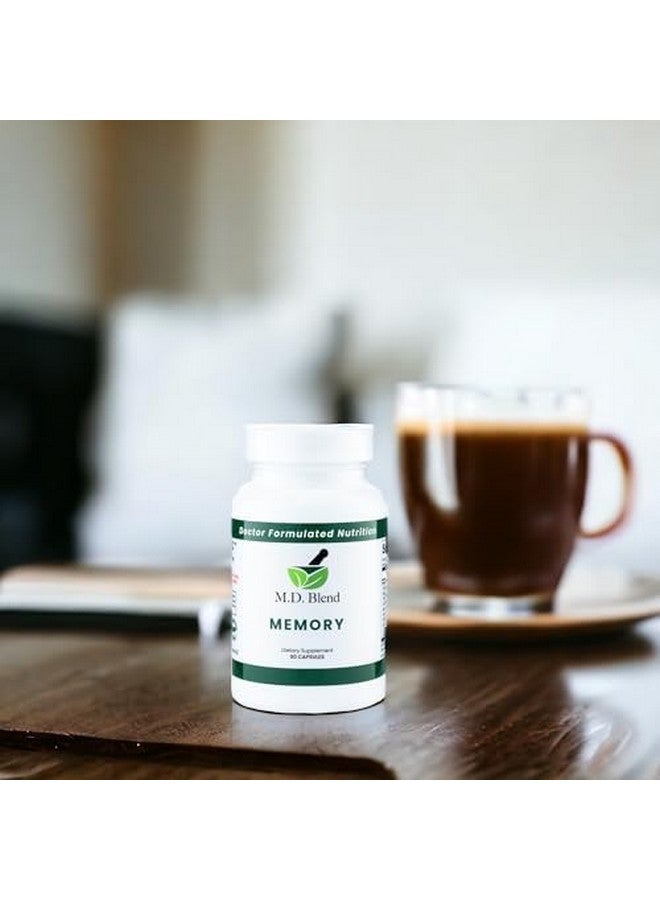 M.D. Blend Memory - Natural Blend - Expert Formulated Supplement for Cognitive Wellness, Memory, & Neural Function - Premium L-Tyrosine, Phosphatidylserine, Bacopa Monnieri - 30 Capsules 1 Pack - Image 5