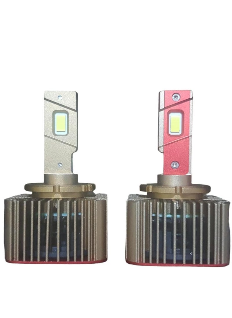مصباح أمامي LED D3s من سلسلة دي، 75 وات، 6500 كلفن، 10000 لومن ، 30000 ساعة من تاكبرو