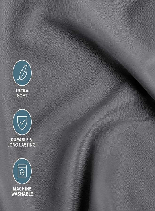 بير هوم طقم لحاف وملاءات من 5 قطع من Bare Home Bed-in-A-Bag - مقاس توين إكس إل - بديل لريش الإوز - طقم مفروشات فاخر فائق النعومة 1800 (توين إكس إل، رمادي/رمادي) - Image 4