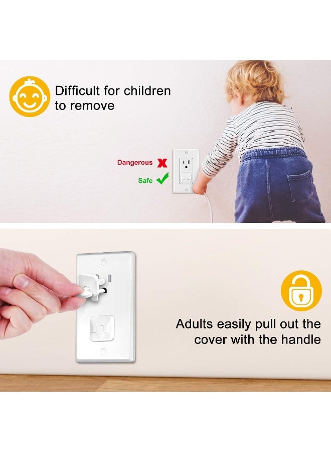 GRENFU Outlet Covers Baby Proofing with Hidden Pull Handle (40 Pack) - Image 3