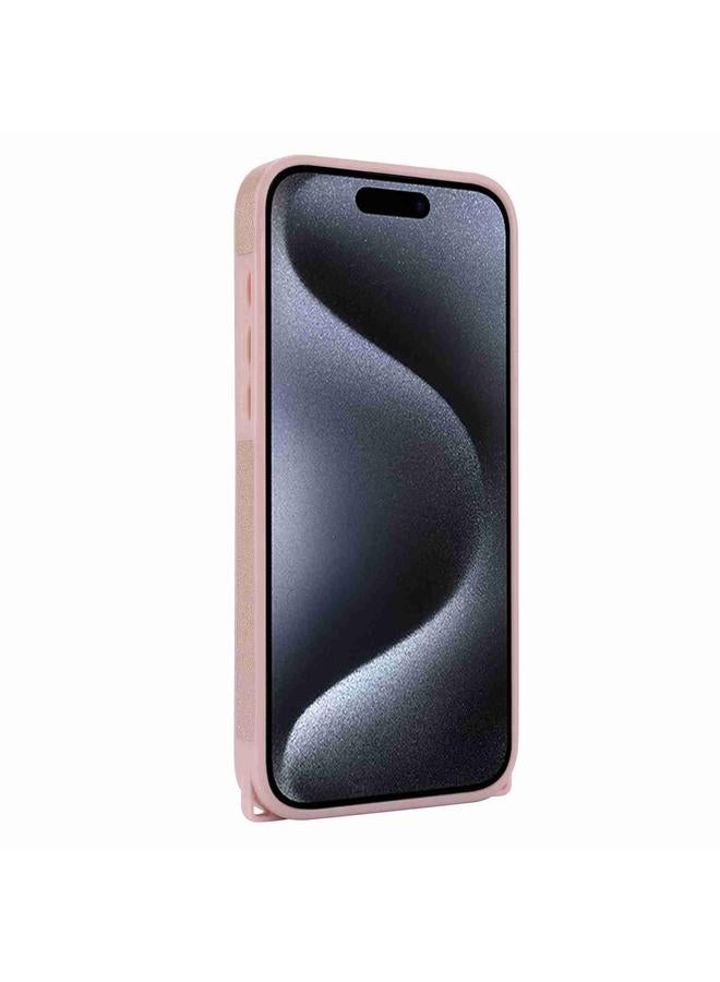 Zaboon Case For iPhone 13 Pro Max Rhombic Texture Phone Case with Dual Lanyard - Image 3