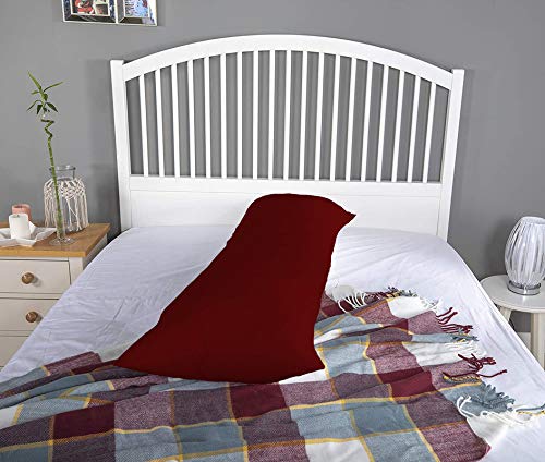 DADDY COOL وسادة دعم الجسم فائقة النعومة دادي كول / وسادة الحمل للنساء الحوامل / وسادة النوم الجانبية 20 × 54 بوصة عبوة من 1 (ماروني) - Image 5