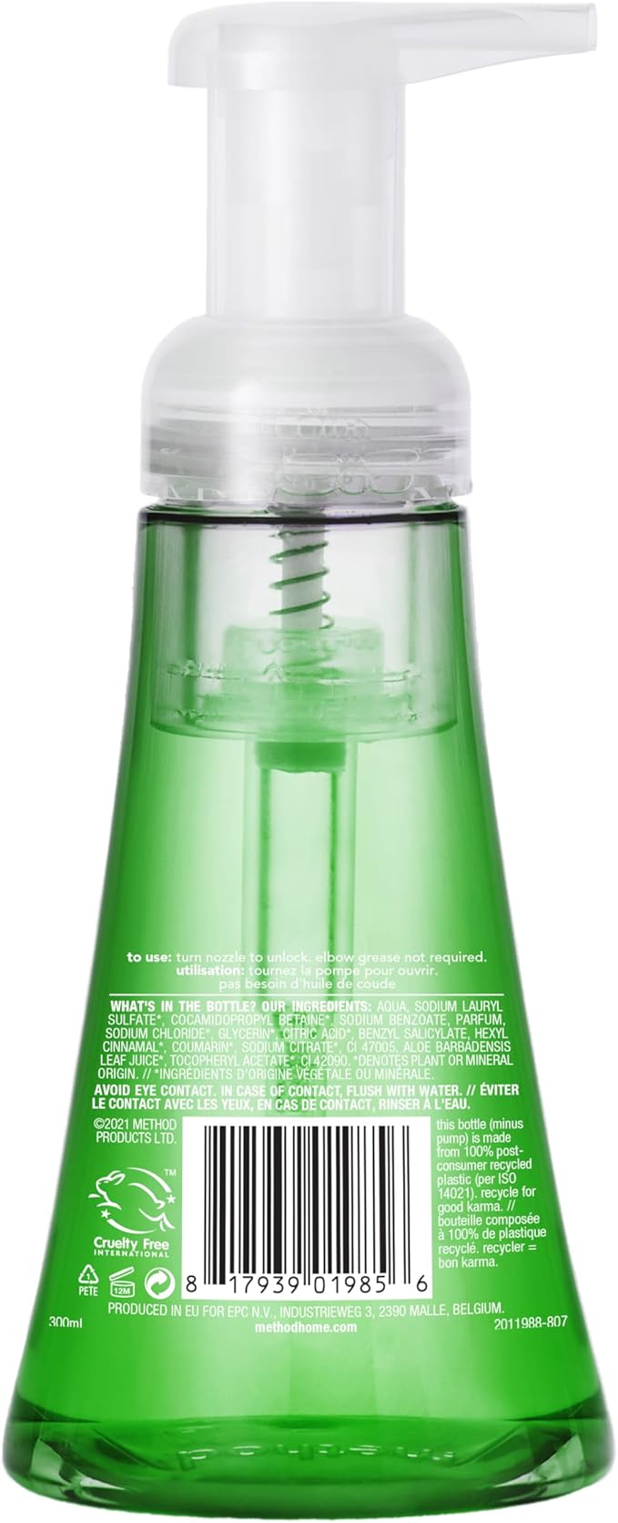 Method Foaming Hand Wash Sweet Coconut 300 ml - Image 2