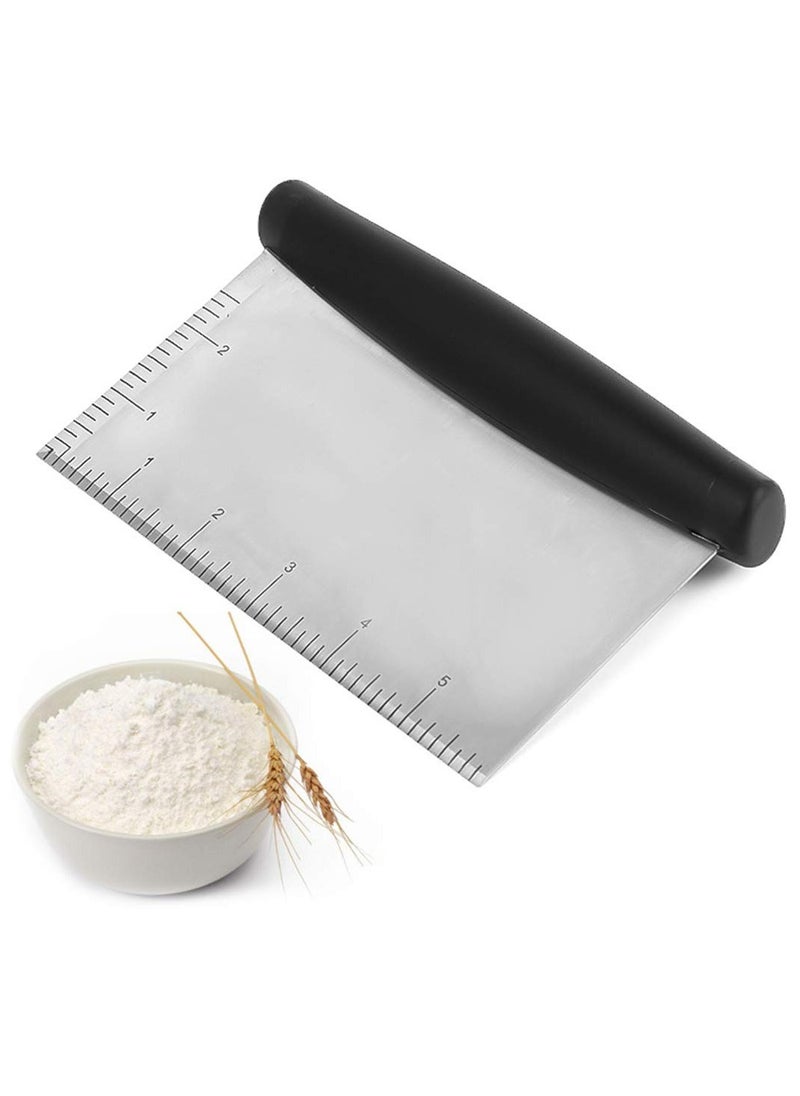 Outgeek - Food Scraper Stainless Steel Gadget Multi Use Bowl Scraper Bench Scraper For Kitchen - Image 1