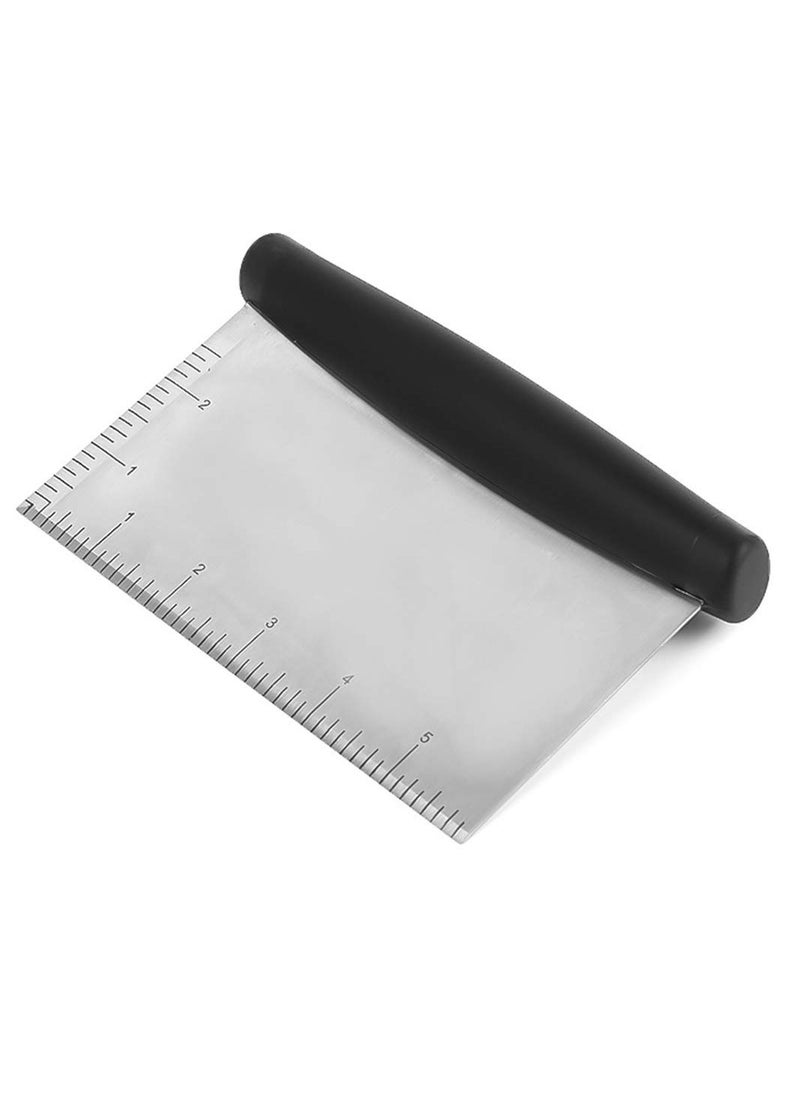 Outgeek - Food Scraper Stainless Steel Gadget Multi Use Bowl Scraper Bench Scraper For Kitchen - Image 1