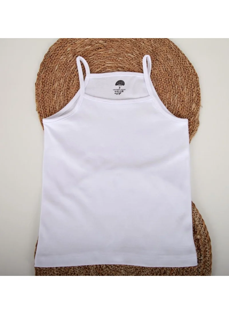 Sea Bubbles Strappy Plain Girls Undershirt