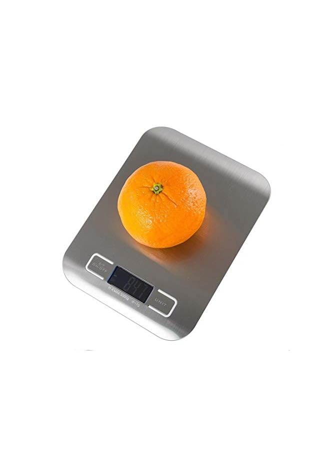PROMASS ميزان مطبخ ميزان طعام 11 رطل/5 كجم شاشة LCD عالية الدقة من الفولاذ المقاوم للصدأ ميزان إلكتروني وظيفة تارا، إيقاف تشغيل تلقائي، حساس عالي الدقة - Image 4