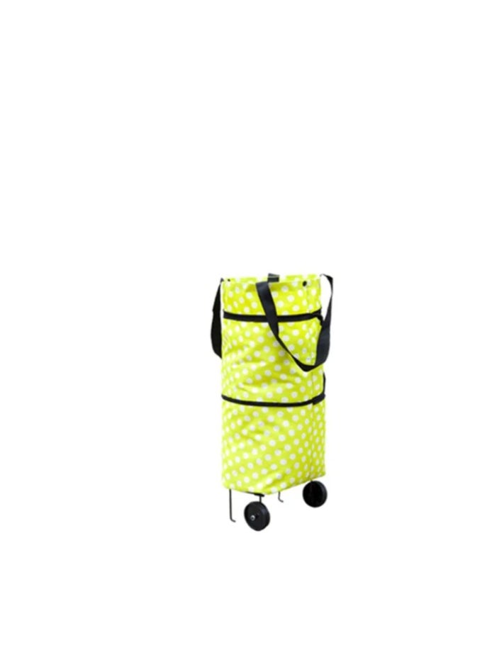 Generic Folding Lightweight Portable Waterproof Rolling Shopping Bag with Wheels.  - Image 1