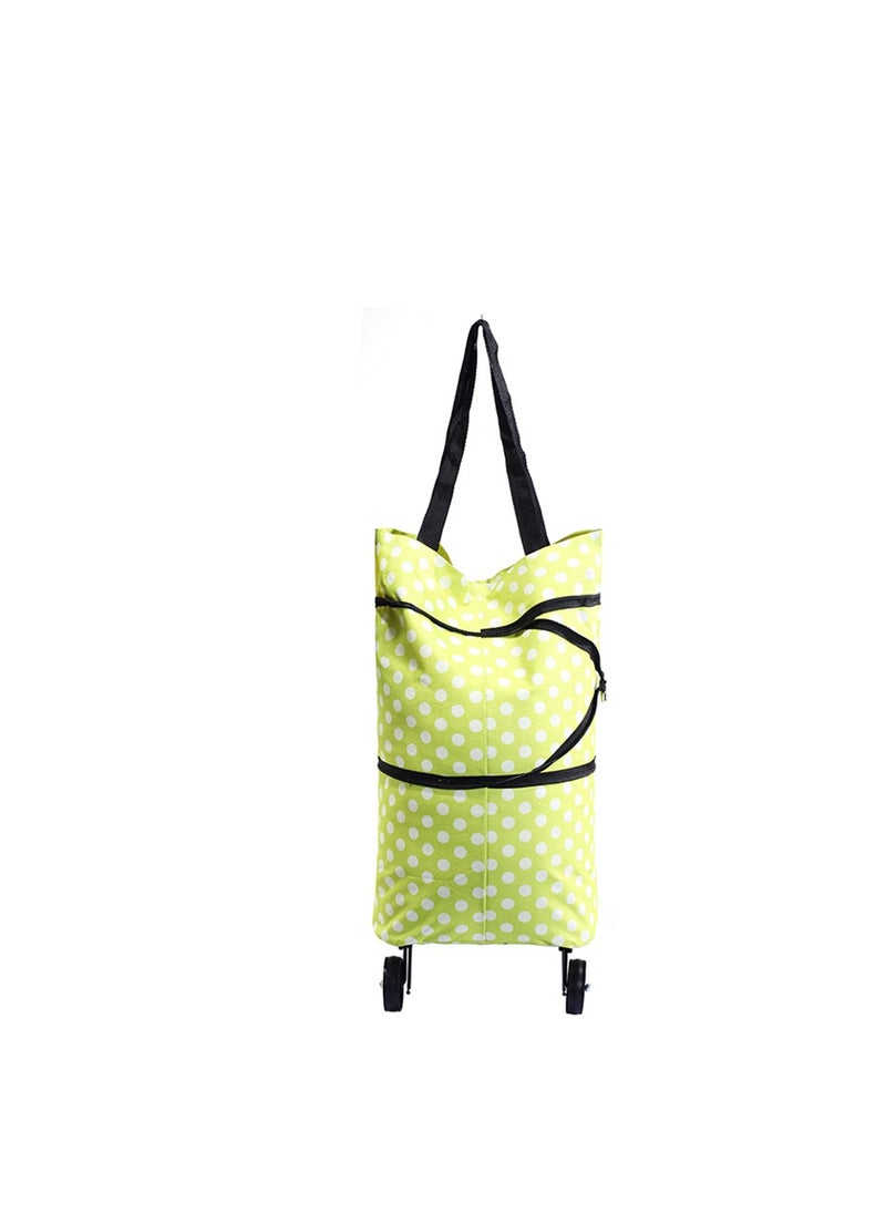Generic Folding Lightweight Portable Waterproof Rolling Shopping Bag with Wheels.  - Image 5