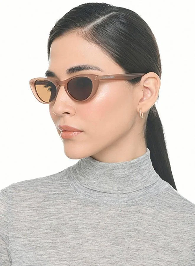 جون جاكوبس Women's نظارة شمسية جون جاكوبس  - بإطار كامل مستطيل أزرق رمادي