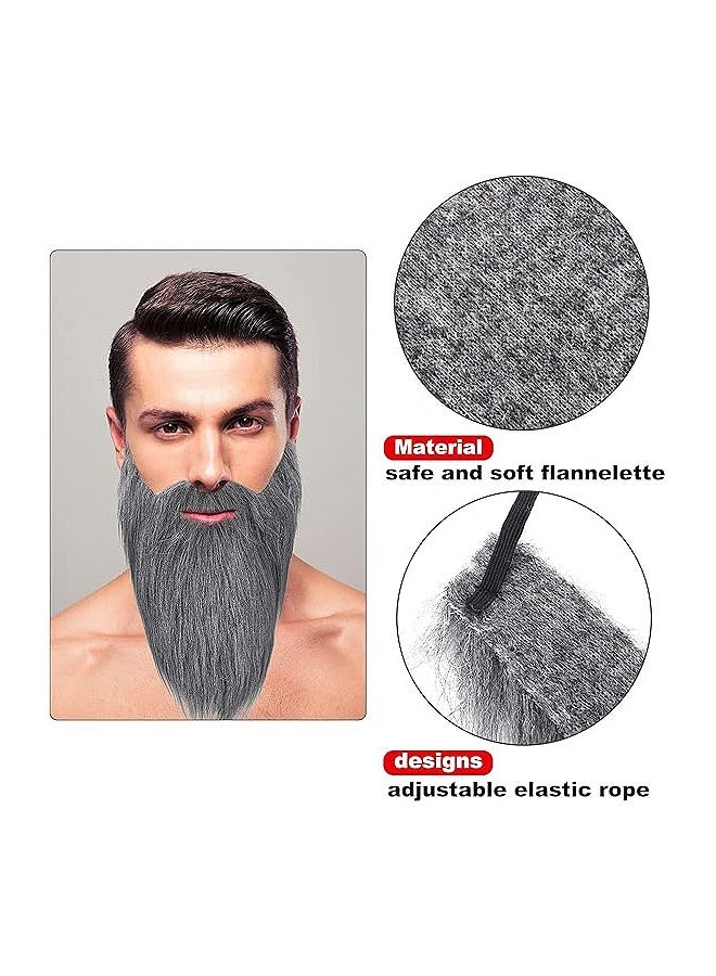 GD 5 Pcs Fake Mustache Facial Hair False Beards with Adjustable Elastic Rope for Men - Fake Whisker for Entertainment Drama Party Movie Makeup, Mustache for Kids and Adults - Image 5