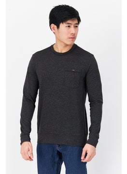 Men Crew Neck Long Sleeve Plain Sweatshirt, Black - pzsku/ZE62060F0391AA024D56AZ/45/_/1724350903/fffee9dd-77da-4d7d-9579-111ab600e84c