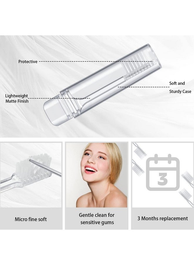 رتيري مجموعة فرشاة أسنان للسفر من Rtteri، 50 قطعة، فرشاة أسنان قابلة للطي مع غطاء شفاف، فرشاة أسنان صغيرة قابلة للطي، فرشاة أسنان يدوية صغيرة الحجم مناسبة للتخييم والمدرسة للبالغين - Image 4