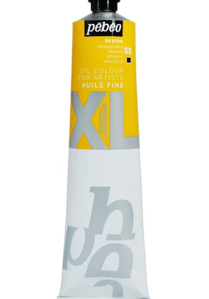 Pebeo Pébéo Fine Oil XL 200 ML - Rich Gold Oil Paint for Artists - Image 1