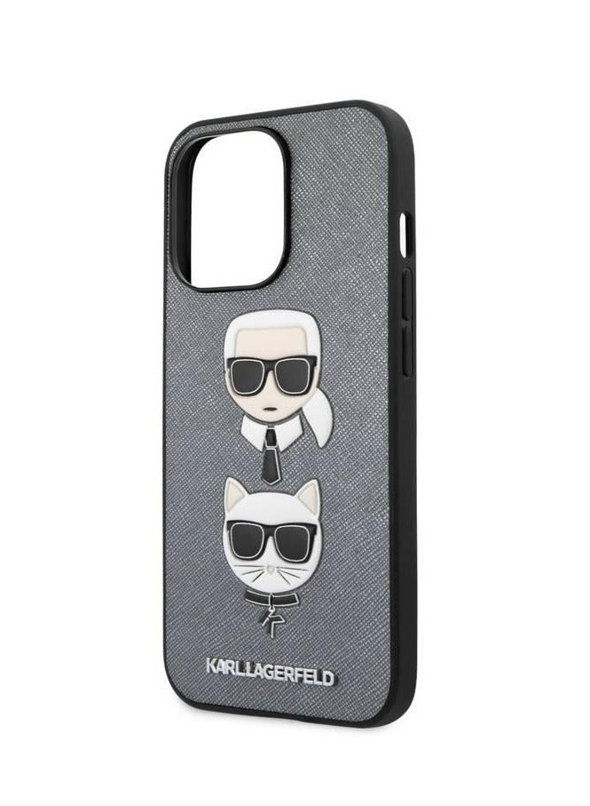 Karl Lagerfeld حافظة CG MOBILE كارل لاغرفيلد PU سافيانو مع رأس كارل وشوبت compatible مع آيفون 14 برو مقاومة للخدوش، وصول سهل إلى جميع المنافذ، حماية من السقوط - Image 5