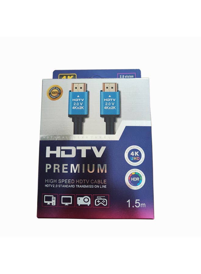 Direct HDTV 2.0 Version 4K3D Hd Cable TV Computer Ultra-clear Cable Support 4K * 2K 60HZ-Color:Boxed 1.5 Meters  - Image 1