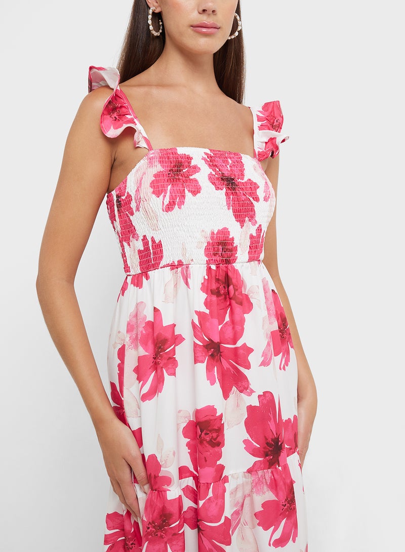 Ginger Floral Ruffle Strap Dress  - Image 3