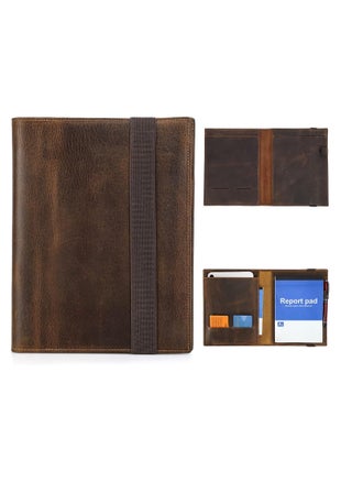 Conference Folder Executive Business Padfolio for Men Women Leather Handmade Vintage Design Multi-Functional Business Portfolio Organizer for Cards iPad Mini Pen A5 Size Document 8.3 Inch - pzsku/ZE620D8D2AFE284DBEF44Z/45/_/1725544861/4ba61943-98d1-4cc0-927e-bb76561fd3f8