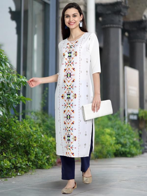 Tee Projekt Printed Crepe Kurti for Women ll Vibrant Colour Kurti (Pack of 6) - Image 2