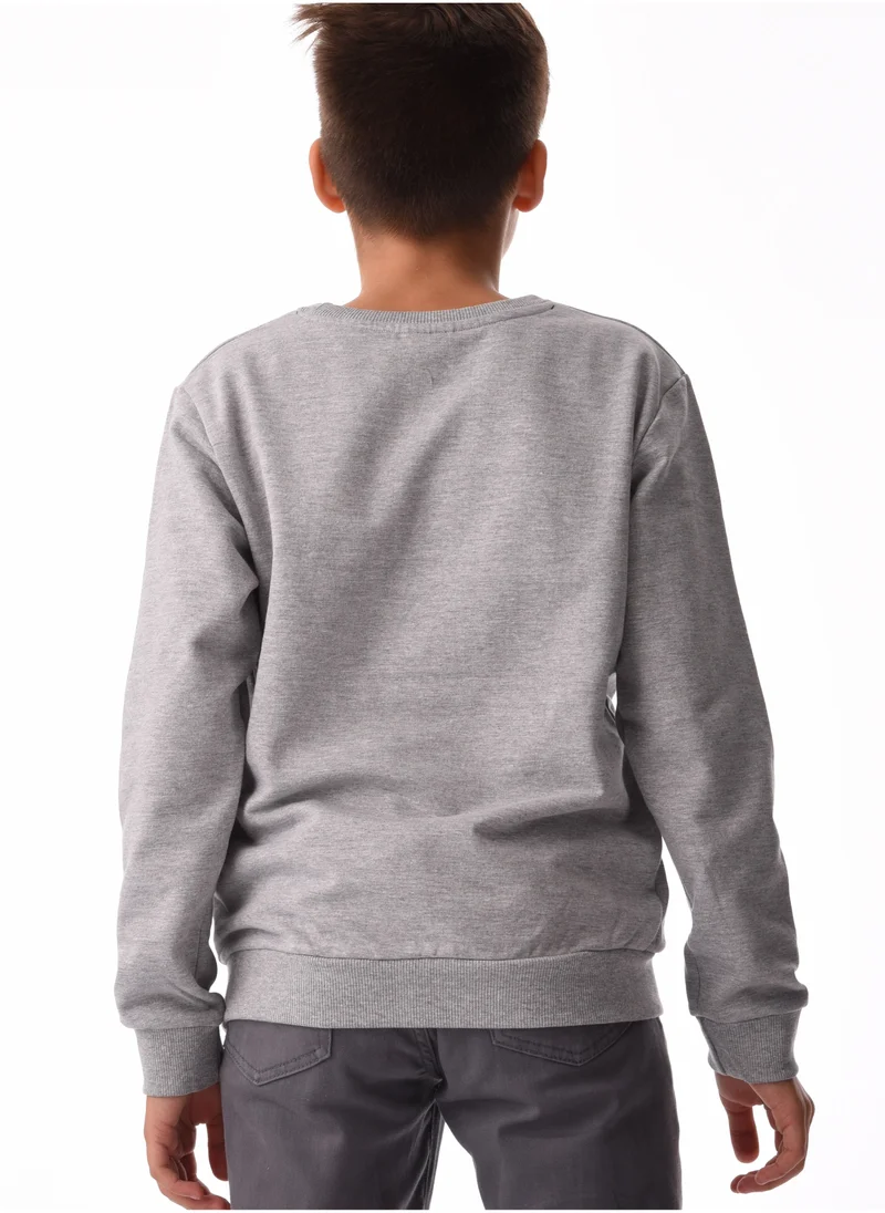 URBASY Urbasy Kids 100% Cotton Sweatshirt  - GREY