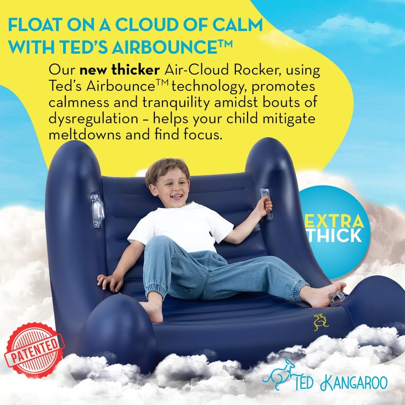 TED KANGAROO CloudBounce Ultra | Sensory Rocker for Kids | Patented NextGen Inflatable Sensory Chair | Ultra-Durable & Extra-Reinforced 2025 Edition - Image 3