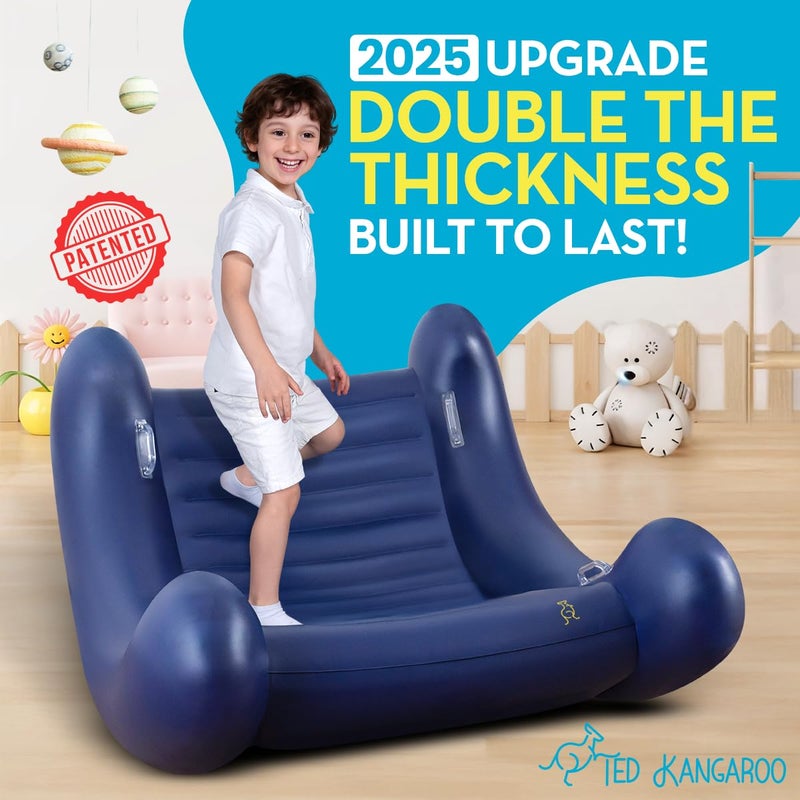 TED KANGAROO CloudBounce Ultra | Sensory Rocker for Kids | Patented NextGen Inflatable Sensory Chair | Ultra-Durable & Extra-Reinforced 2025 Edition - Image 2