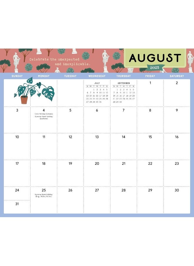 Go with the Flow: Inspiration and Organization for 2025: A Magnetic Monthly Calendar for a Fridge, Wall, or Desk  - Image 4