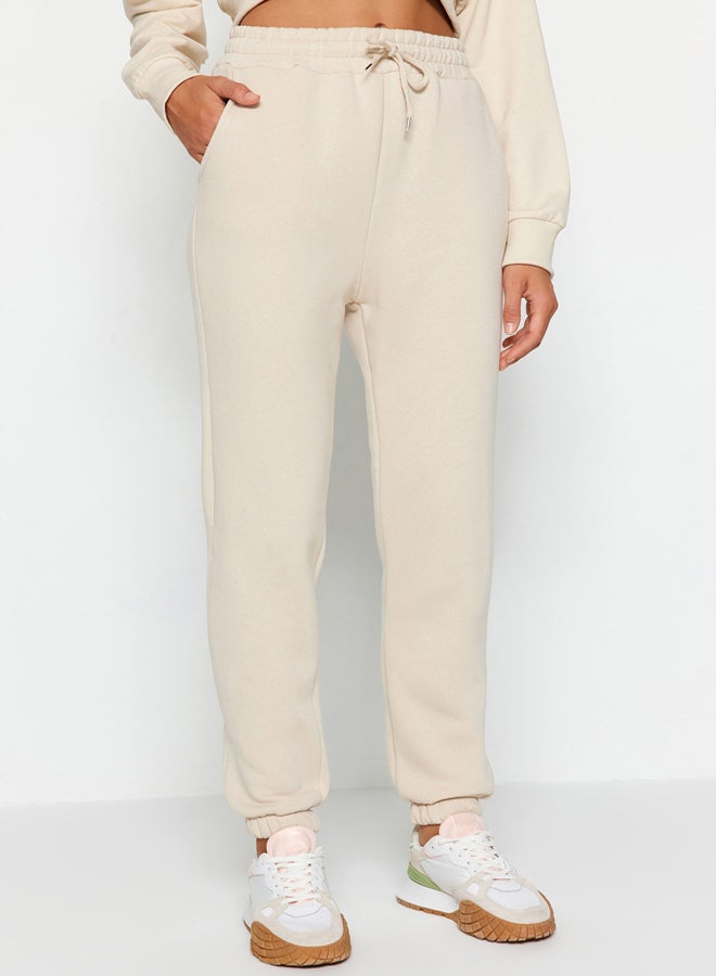 trendyol Stone Thick Fleece Basic Knitted Sweatpants TWOAW22EA0468 - Image 4
