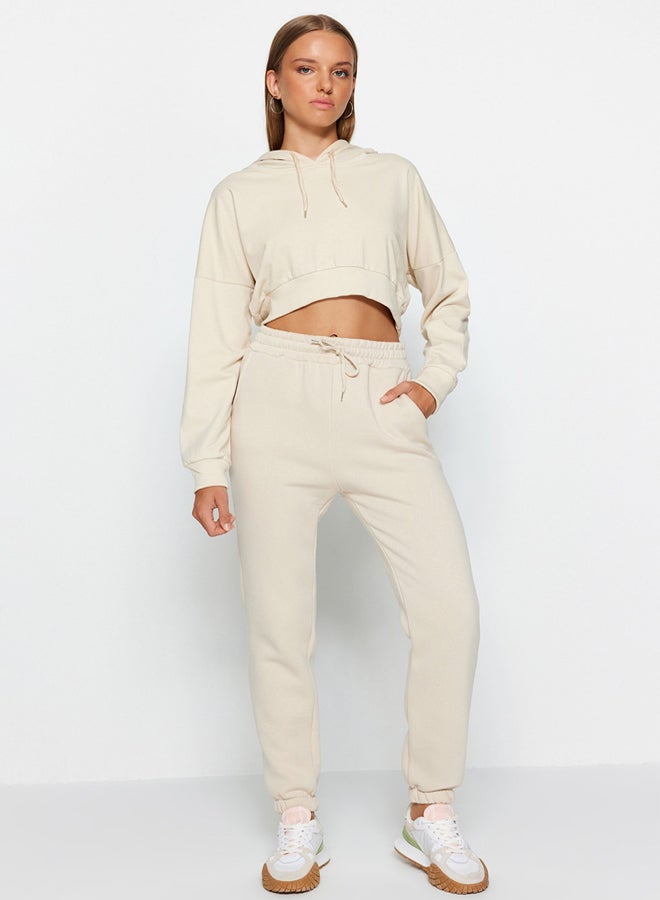 trendyol Stone Thick Fleece Basic Knitted Sweatpants TWOAW22EA0468 - Image 5