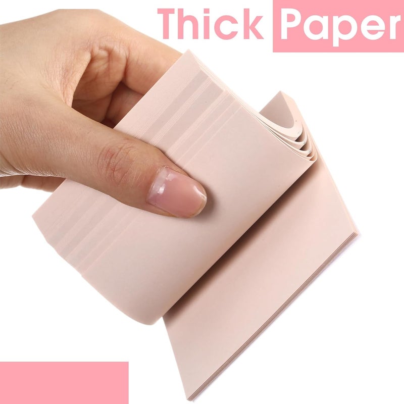 Thenshop 12 Pads Sticky Notes 3''x3'', Self Stick Notes Pads Office Supplies, 4 Gradient Colors Vintage Color 50 Sheets/pad for School,Office, Home (Gradient Pink) - Image 3