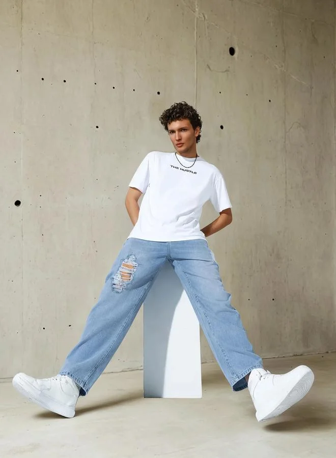 هوبرهولمي جينز أزرق رجالي